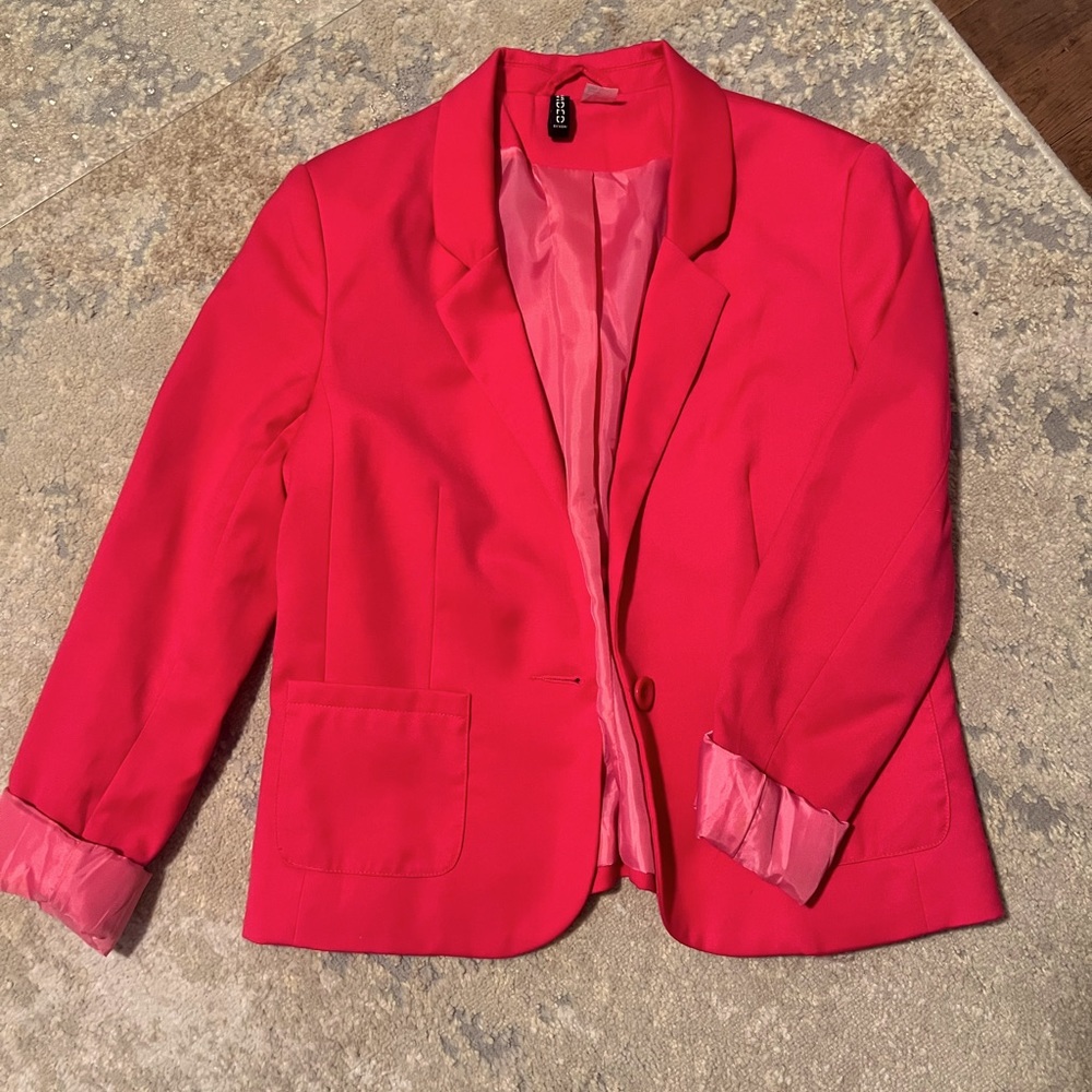H&M pink blazer